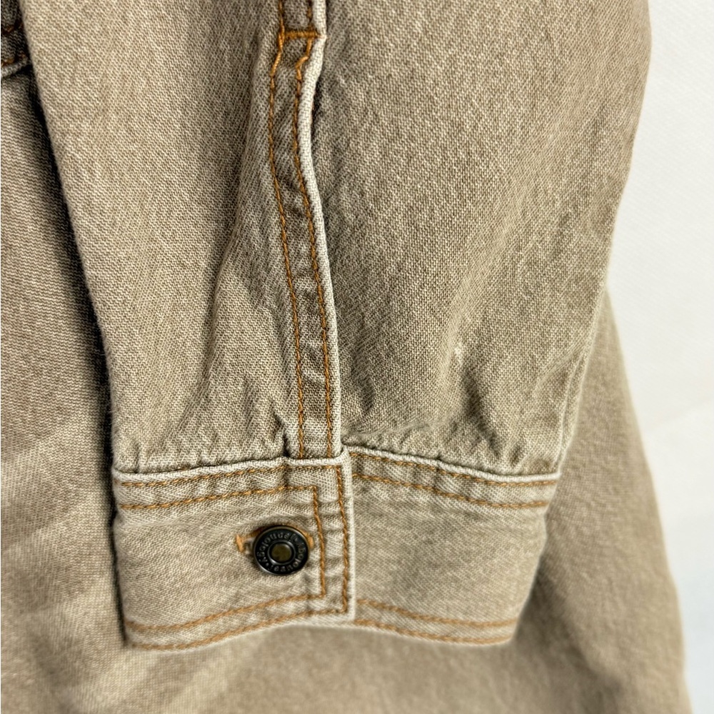 VTG Newport News Jeanology Tan Denim Jean Maxi Dress Western Y2K - Picture 4 of 10
